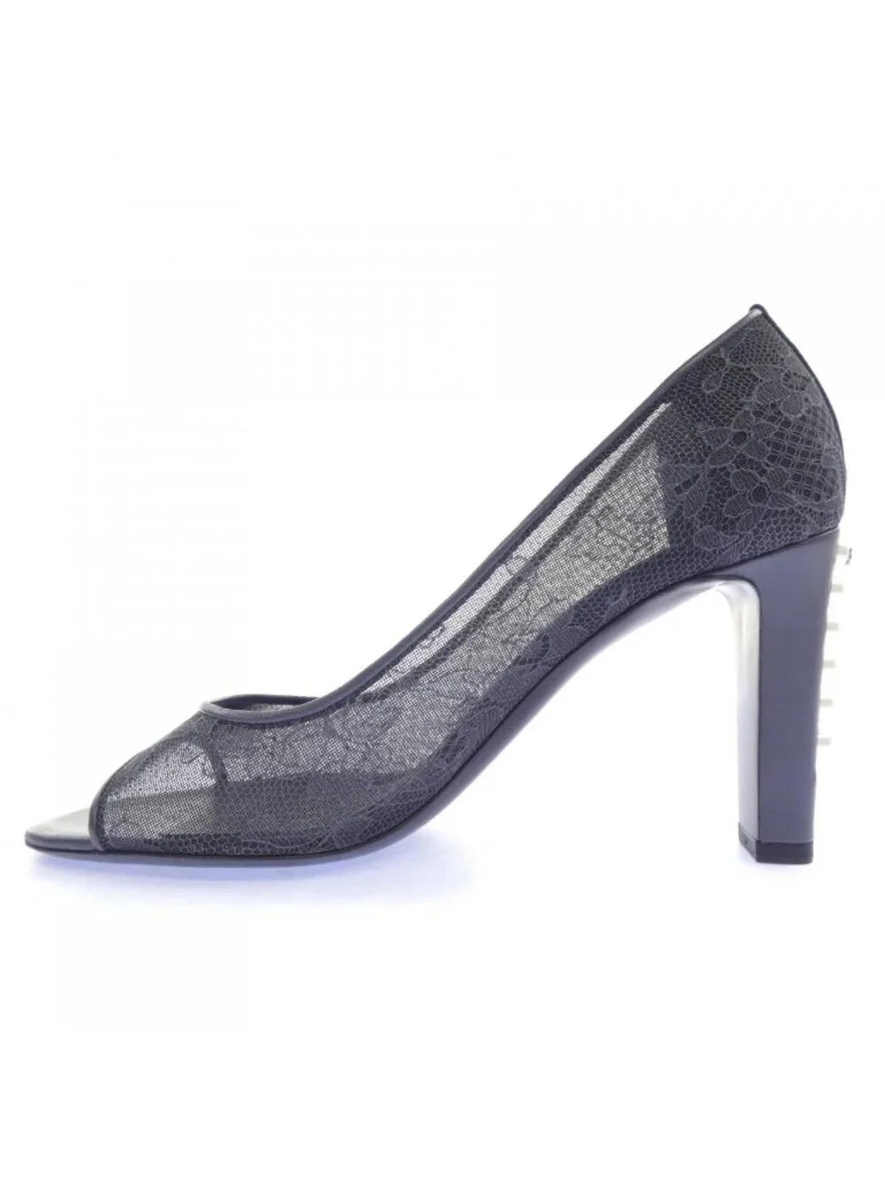 Chanel Pumps Heel Gray
